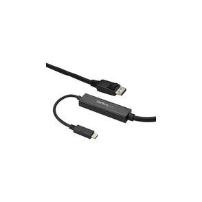 StarTech.com 9.8ft/3m USB C to DisplayPort 1.2 Cable 4K 60Hz - USB Type-C to DP Video Adapter Monitor Cable HBR2 - TB3 Compatible - Black