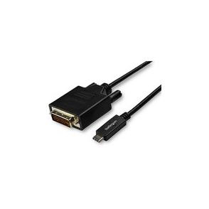 StarTech.com 10ft (3m) USB C to DVI Cable - 1080p USB Type-C to DVI-Digital Video Display Adapter Monitor Cable - Works w/ Thunderbolt 3
