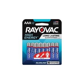 Rayovac High-Energy Alkaline AAA Battery 12-Packs