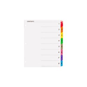 Business Source Table of Content Quick Index Dividers