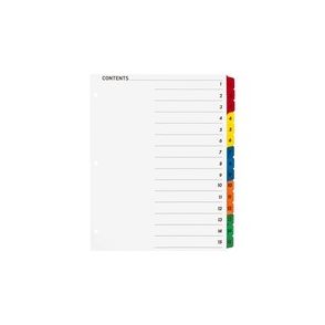 Business Source Table of Content Quick Index Dividers