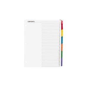 Business Source Table of Content Quick Index Dividers