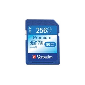 Verbatim 256GB Premium SDXC Memory Card, UHS-I V10 U1 Class 10