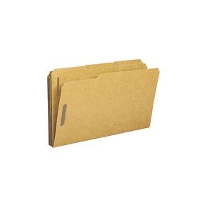 Business Source 1/3 Tab Cut Legal Recycled Fastener Folder