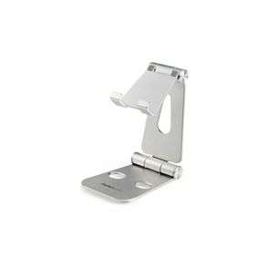 StarTech.com Phone and Tablet Stand - Foldable Universal Mobile Device Holder - Smartphones/Tablets - Adjustable Cell Phone Stand for Desk