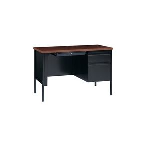 Lorell Fortress Series 45-1/2" Right Single-Pedestal Desk