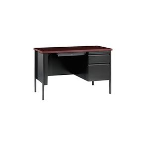 Lorell Fortress Series 45-1/2" Right Single-Pedestal Desk