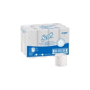 Scott Pro Paper Core High-Capacity Standard Roll Toilet Paper with Elevated Design