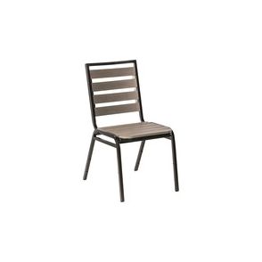 Lorell Faux Wood Outdoor Chairs