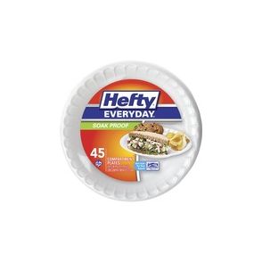 Hefty Everyday 8-7/8" 3-Compartment Foam Plates