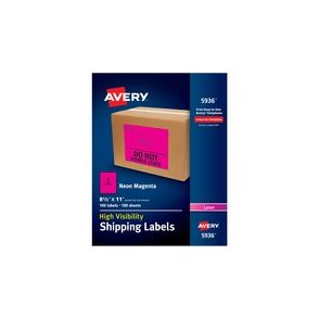 Avery® High Visibility Neon Shipping Labels