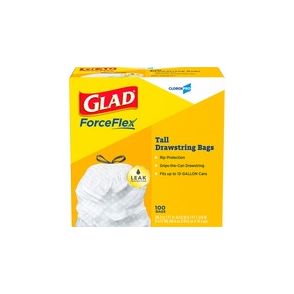 Glad ForceFlex Tall Kitchen Drawstring Trash Bags