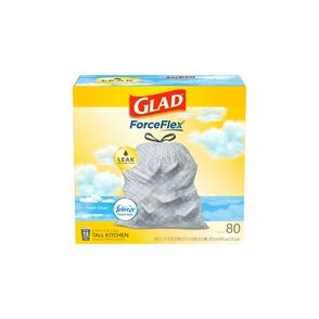 Glad ForceFlex Tall Kitchen Drawstring Trash Bags