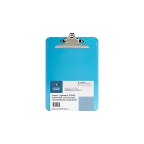 Business Source Spring Clip Plastic Clipboard