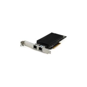 StarTech.com Dual Port 10G PCIe Network Adapter Card - Tehuti TN4010 10GBASE-T PCI Express 10GbE Multi Gigabit Ethernet 5 Speed NIC 2port