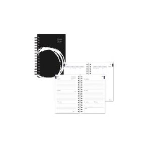 Blueline Weekly/Monthly Academic Planner - Black & White Design