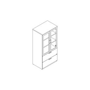 Lacasse Storage/Lateral File Cabinet With Translucent Doors