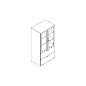 Lacasse Storage/Lateral File Cabinet With Translucent Doors