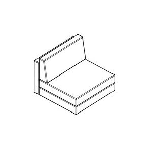 Arold Cube 300 Armless Chair