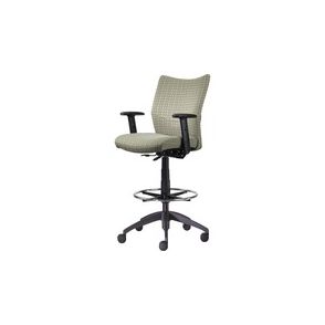 9 to 5 Seating Drafting Stool with Posture Back Control, Armless