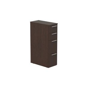 Safco Medina Skinny Pedestal, Tall - 3-Drawer