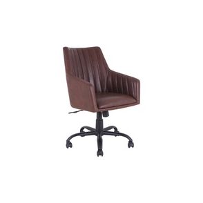 Lorell Leather Back Stitch Chair