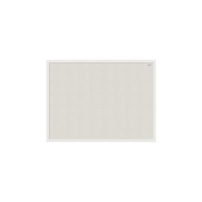 U Brands Linen Cork Linen Bulletin Board, 23" x 17" , White Wood Frame (3264U00-01)