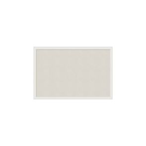 U Brands Cork Linen Bulletin Board, 30 x 20 Inches, White Wood Frame (2074U00-01)