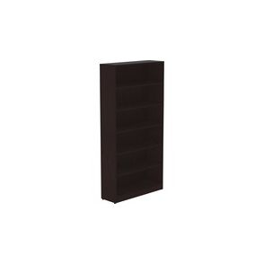 Lorell Essentials Espresso Laminate Bookcase, Espresso, 72"H