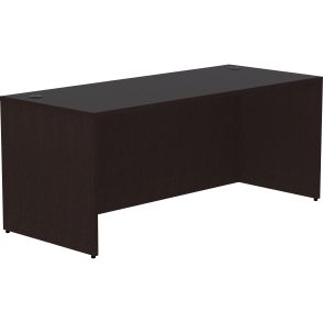 Lorell Espresso Laminate Desk, Espresso, 30"x72"