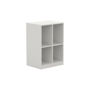 Lorell White Double Cubby/Locker Storage Base