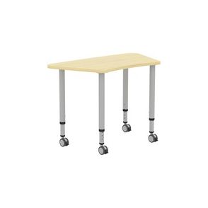 Lorell Attune Height-adjustable Multipurpose Curved Table
