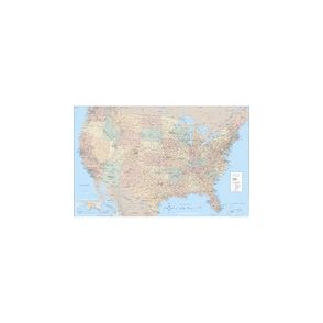 Advantus Laminated USA Wall Map