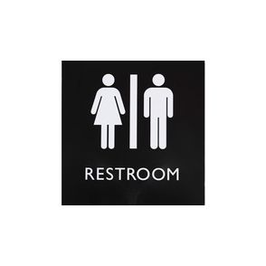 Lorell Unisex Restroom Sign