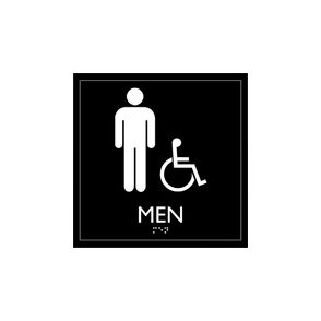 Lorell Men's Handicap Restroom Sign