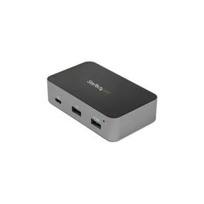 StarTech.com 4-Port USB C Hub - USB 3.2 Gen 2 (10 Gbps) - 3x USB-A & 1x USB-C - Powered - Universal Adapter Included