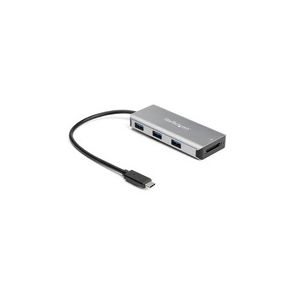 StarTech.com 3 Port USB C Hub with SD Card Reader - 3x USB-A & SD Slot - USB 3.2 Gen 2 10Gbps Type C Laptop Adapter Hub - Bus Powered