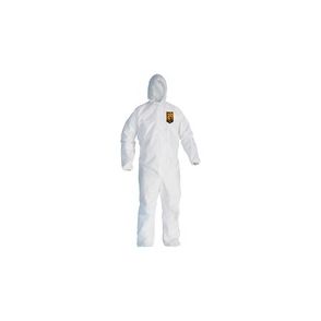 Kleenguard A30 Coveralls - Zipper Front with 1" Flap, Elastic Back, Wrists, Ankles & Hood
