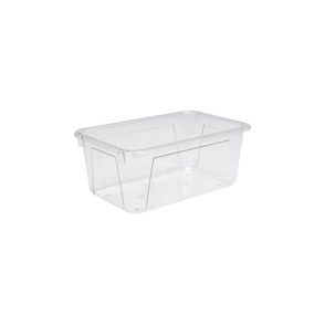 Storex Crystal Clear Cubby Bin