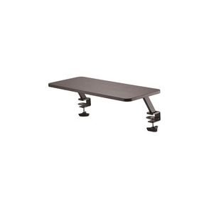 StarTech.com Monitor Riser Stand - Clamp-on Monitor Shelf for Desk - Extra Wide 25.6"/65 cm - For up to 34" Monitors - Black (MNRISERCLMP)