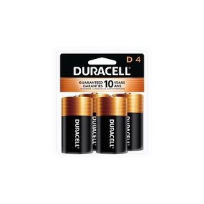 Duracell Coppertop Alkaline D Battery 4-Packs
