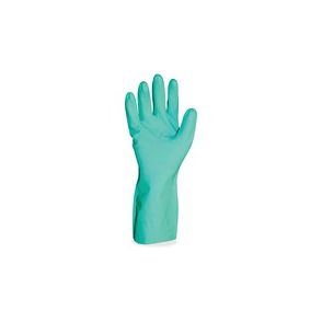 ProGuard Flock Lined 12"L Green Nitrile Gloves