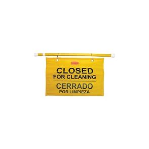 Rubbermaid Commercial Multilingual Closed for Cleaning Safety Signs