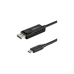 StarTech.com 3ft (1m) USB C to DisplayPort 1.4 Cable 8K 60Hz/4K - Reversible DP to USB-C or USB-C to DP Video Adapter Cable HBR3/HDR/DSC