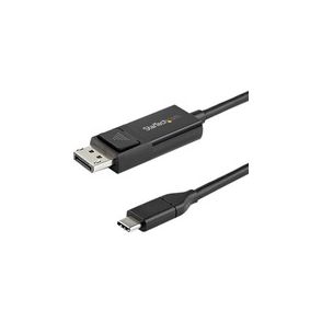 StarTech.com 3ft (1m) USB C to DisplayPort 1.2 Cable 4K 60Hz - Reversible DP to USB-C / USB-C to DP Video Adapter Monitor Cable HBR2/HDR