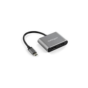 StarTech.com USB C Multiport Video Adapter - 4K 60Hz USB-C to HDMI 2.0 or DisplayPort 1.2 Monitor Adapter - HBR2 HDR - USB Type-C 2-in-1