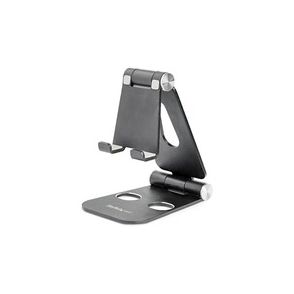 StarTech.com Phone and Tablet Stand - Foldable Universal Mobile Device Holder - Smartphones/Tablets - Adjustable Cell Phone Stand for Desk