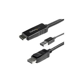 StarTech.com 3 m (9.8 ft.) HDMI to DisplayPort Cable - 4K 30Hz - USB-powered - Active HDMI to DisplayPort Cable (HD2DPMM10)
