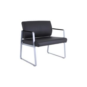 Lorell Healthcare Reception Big & Tall Sled Base Guest Chair
