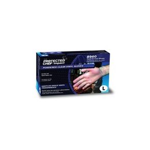 Protected Chef Disposable Powdered Vinyl Gloves